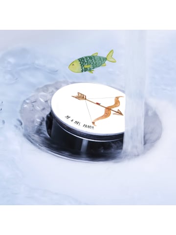 Mr. & Mrs. Panda Abflussstöpsel Sternzeichen Schütze ohne Spruch in Weiß