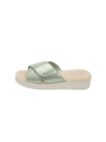 VITAFORM Samtziegenleder Pantoletten in mint