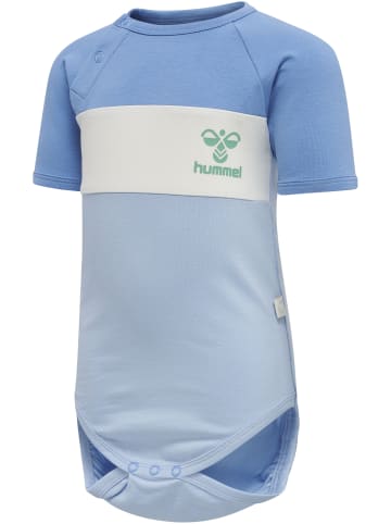 Hummel Druckknopf Strampler Raglanärmel Hmlaslan Lebensstil Jungen in SILVER LAKE BLUE