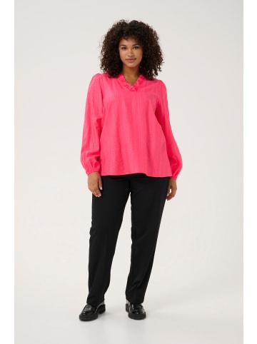 KAFFE curve Langarm-Bluse KCanni in Raspberry