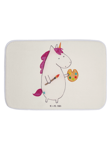 Mr. & Mrs. Panda duschmatten Einhorn Künstler ohne Spruch in Weiß