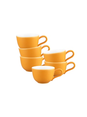 Seltmann Weiden 6er Set Espressotassen Liberty Pure Colors in Mango Orange 90 ml