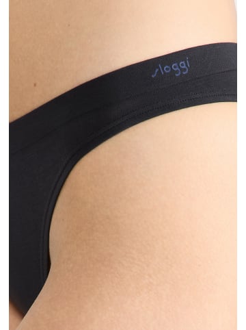 Sloggi Tanga GO Sense in Schwarz / creme