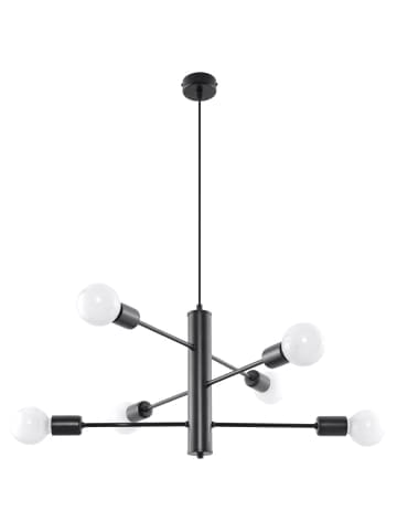 Nice Lamps Hängeleuchten DONATO 6 in Schwarz H 85cm