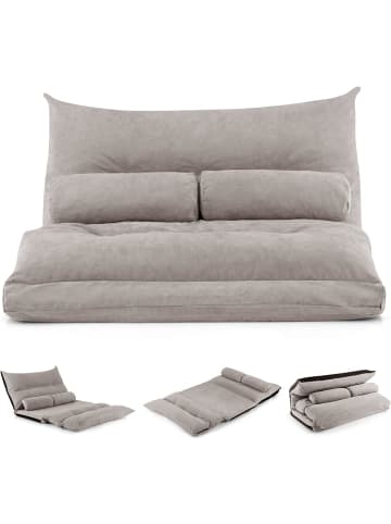 COSTWAY Bodensofa 3 in 1 in Grau