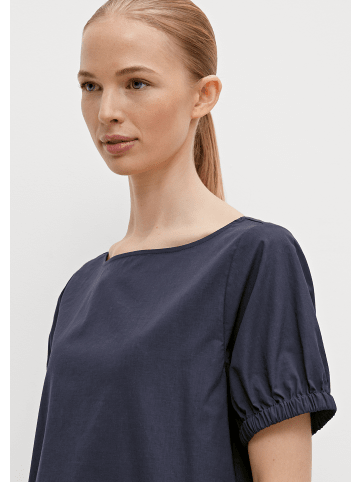 comma CI Bluse kurzarm in Blau