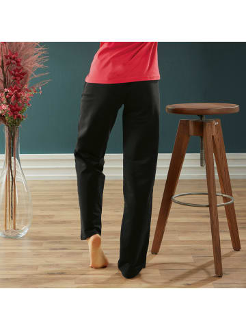 Erwin Müller Sweat Freizeithose, lang in schwarz
