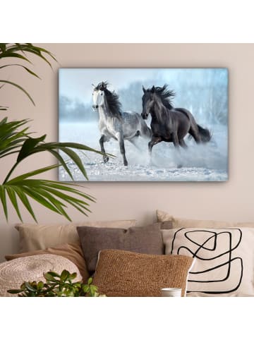 MuchoWow Leinwand Bilder Anthrazit