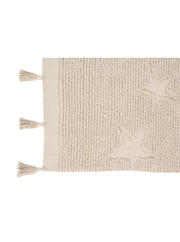 Lorena Canals Teppich   "Hippy Stars" in Beige  - 175x120 cm