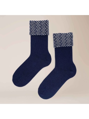 Kunert Socken Fold Up Fashion in gentian blue