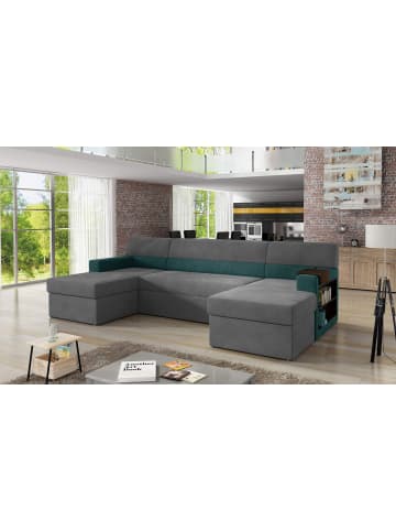 MF Design Narkos Recamiere Rechts in Grau -  (L) 159 x (B) 310 x (H) 90 cm