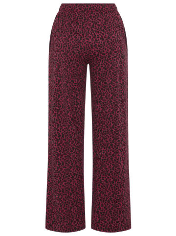 s.Oliver Pyjamahose in bordeaux-gemustert