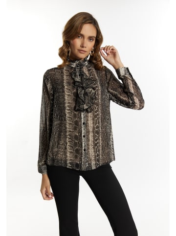 faina Bluse in Schwarz Weiss