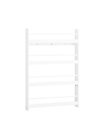 SoBuy Wandbücherregal in Reinweiß - (W) 12 x (H) 118 x (L) 80 cm