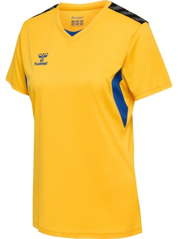 Hummel Sportshirt "Hmlauthentic Pl Jersey S/S Woman" in Gelb