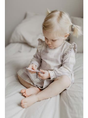 leevje Flanellkleid in lavender checked