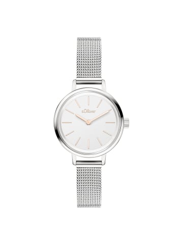 s.Oliver Armbanduhr Petite Time in silber