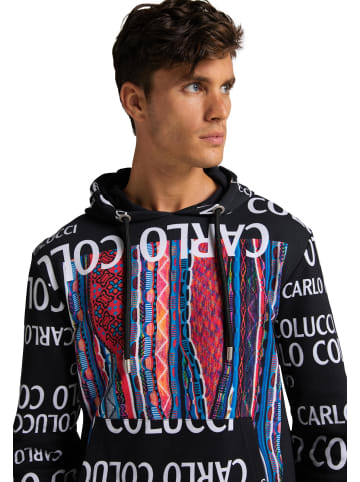 Carlo Colucci Kapuzensweatshirt Condini in Schwarz
