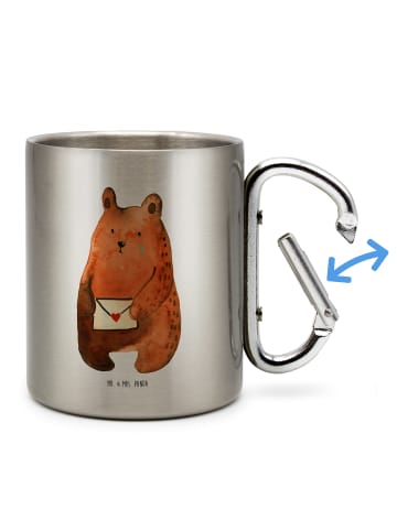 Mr. & Mrs. Panda Tasse Bär Vermissen ohne Spruch in Silber