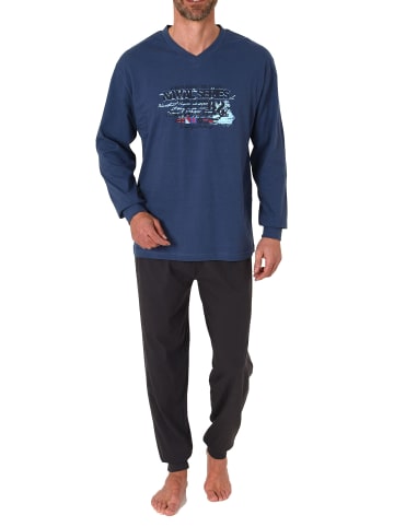 NORMANN Pyjama langeSchlafanzug - 74969 in marine