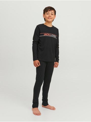 JACK & JONES Junior Schlafanzug lang in black