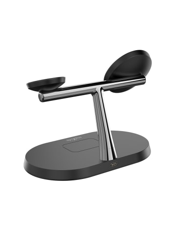maXlife Maxlife MXWC-03 magnetisches kabelloses Ladegerät 15W schwarz 3in1