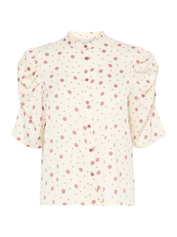 ICHI IXNINA MS Regular fit in Cloud Dancer/ Rosa Dot