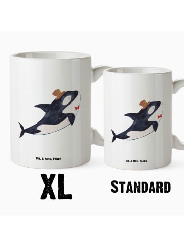 Mr. & Mrs. Panda XL Tasse Orca Zylinder ohne Spruch in Weiß
