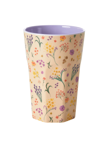 Rice Hoher Melamin Becher Wild Flower in lila