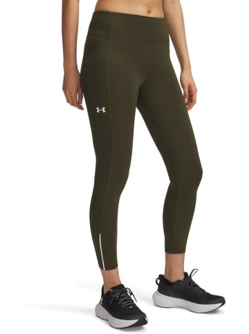 Under Armour Leggings "Launch Ankle Tights" in Grün