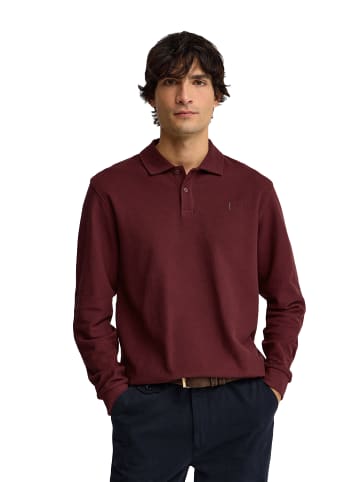 Polo Club Poloshirt MAN RIGBY GO PARKER POLO LS IO LONG SLEEVE LOOSE FIT in Granat