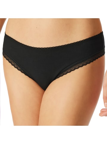 Schiesser String 3er Pack in Schwarz/Grau/Weiß