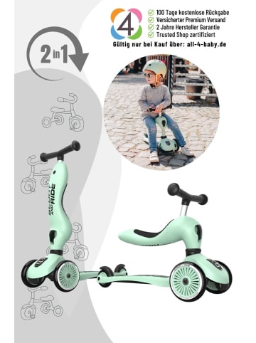 Scoot & Ride Scoot&Ride Highwaykick 1 Rutscherfahrzeug und Scooter - Farbe: Kiwi