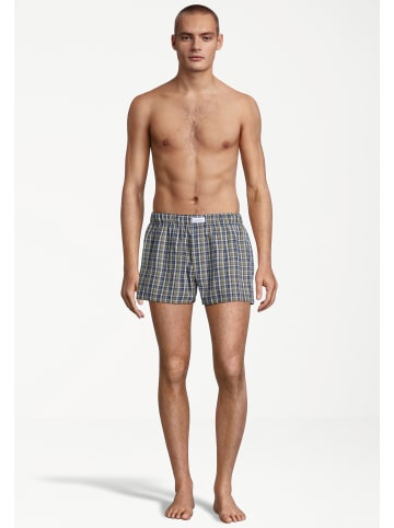 Seidensticker Boxershorts Retro Boxer in Blau / Mehrfarbig
