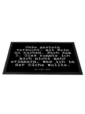Mr. & Mrs. Panda Schmutzfangmatte Habe gestern versucht, mit... ... in Schwarz