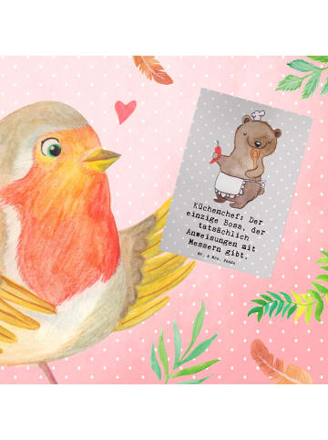 Mr. & Mrs. Panda Klappkarte Koch Anleitung mit Spruch in Grau Pastell