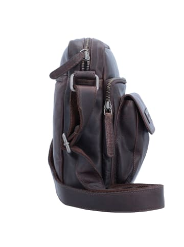 The Chesterfield Brand Wax Pull Up Umhängetasche Leder 21 cm brown