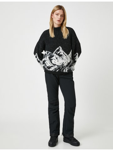 KOTON Skibekleidung Hose in Schwarz