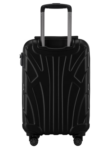 suitline Suitline - leichtes Handgepäck 55x35x20 cm Flugzeug-Trolley Koffer 34 L Bordgepäck in Schwarz