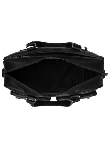 The Chesterfield Brand Wax Pull Up Aktentasche Leder 43 cm Laptopfach in schwarz