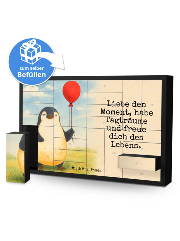 Mr. & Mrs. Panda Adventskalender Pinguin Luftballon Design mit S... in Weiß