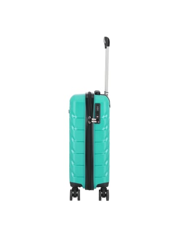 D&N Travel Line 4100 4 Rollen Kabinentrolley S 54 cm in petrol