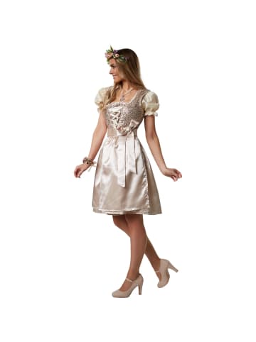 tectake Mini-Dirndl Burgau Modell 1 in beige