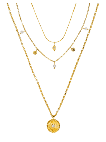 PURELEI 3tlg. Halsketten-Set Kaipo 55 cm in Gold