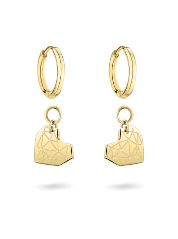 LIEBESKIND BERLIN Creolen Simply Broken Heart in gold