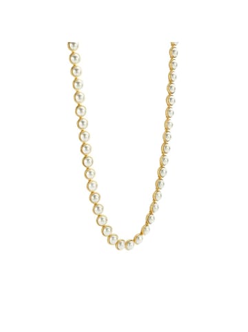 Ti Sento Milano Kette "mit Muschelkernperlen Goldplattierung" in Weiß