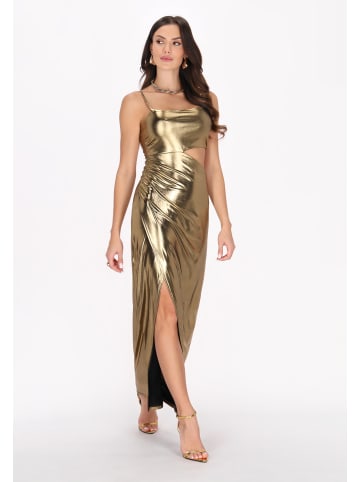 faina Women Dress in gold