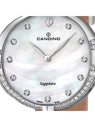 Candino Analog-Armbanduhr Candino Elegance creme mittel (ca. 34mm)