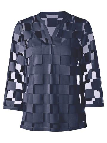 Heine Bluse in marine-kariert