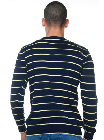 FIOCEO Pullover in navy/gelb